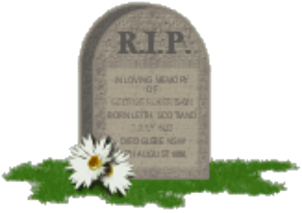 a gravestone